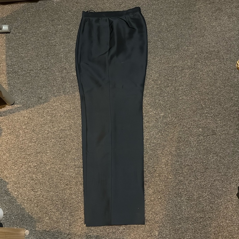 Elegant Black Satin Skirt